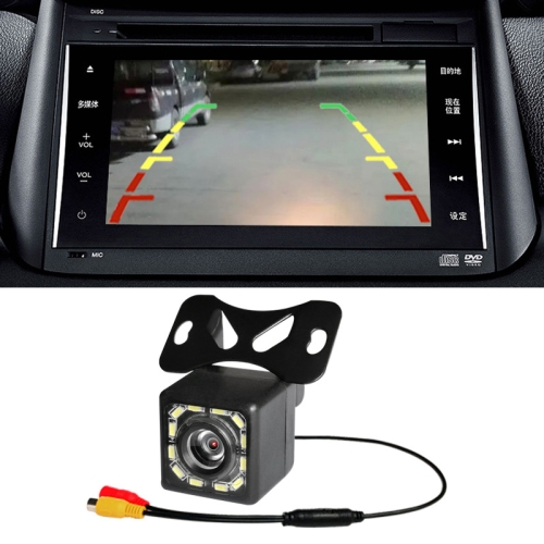 

R0003 LED Fill Light External Reversing Video Camera HD Night Vision CCD Car Camera 12 Lights Camera(N System)