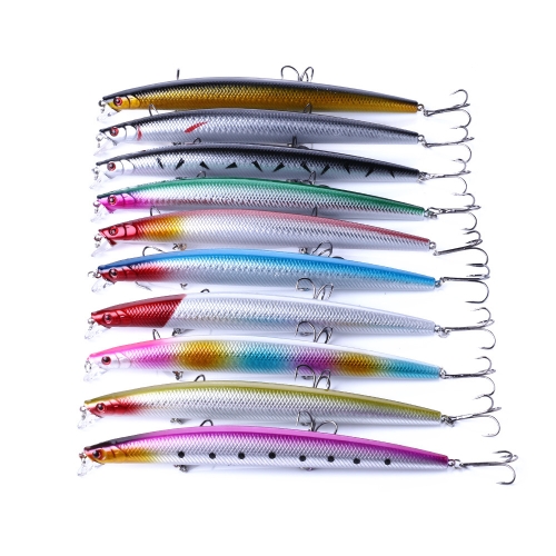 HENGJIA MI101 18cm 26g Long-distance Casting Sea Fishing Fake Lures Minnow Baits, Color: 10 Colors