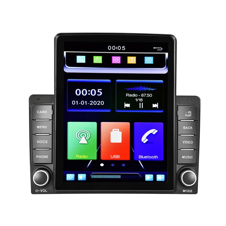 

A2725 9.5 Inch Vertical Screen Variety Case Built-in Wired CarPlay Module Car Bluetooth MP5 Player, Spec: Standard