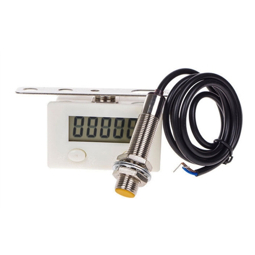 

5 Display Electronic Digital Counter Industrial Magnetic Sensor Switch Punch Counter ,Spec: With Nickel-plated Copper Sensor