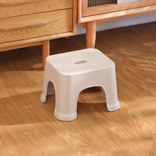 

Plastic Stool Thickened Home Simple Small Bench, Color: Khaki Small