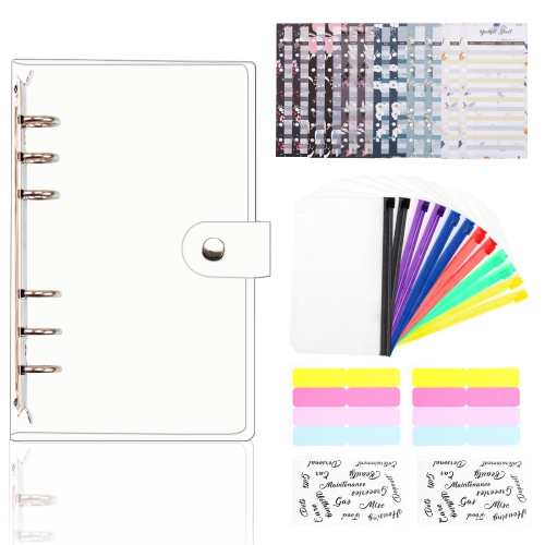 

A6 Transparent PVC Loose-leaf Binder Cash Budget Handbook Notepad(XJYS-005)