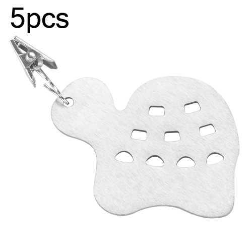 

5pcs Stainless Steel Tablecloth Clip Windproof Tablecloth Weights Hanger(Turtle TCC0010G)