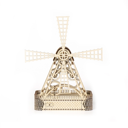 Il puzzle in legno 3D del mulino a vento gioca gli ornamenti fatti a mano  fai da te