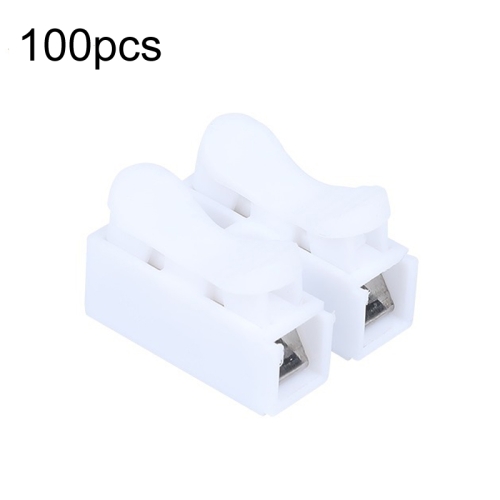 

100pcs Self-Locking Push Type Ceiling Light Quick Terminal Block, Specification: CH-2