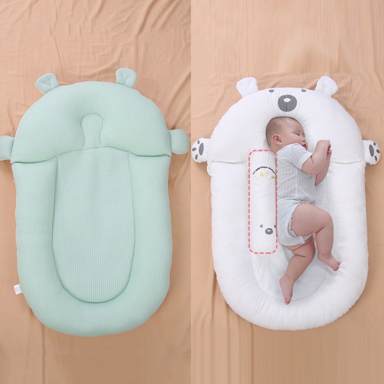 

Newborn Baby Anti-startle Landing Wake-up Sleeping Cushions Spitting Milk Slope Pad(Sky Silk Green)