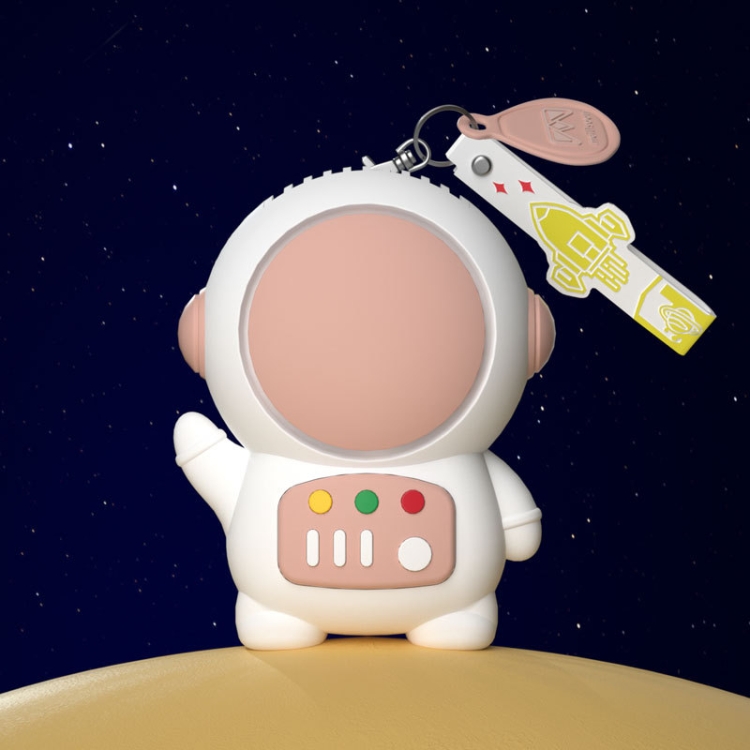 

6052 Cartoon Space Man Fan With Lanyard Portable Mini USB Charging Handheld Fan(Pink)