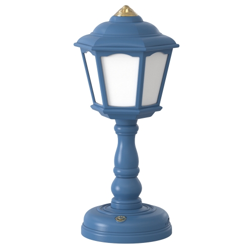 

GIVELONG Retro Table Lamp USB Charging Small Night Light, Style: 320-3 Blue