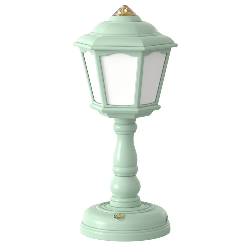 

GIVELONG Retro Table Lamp USB Charging Small Night Light, Style: 320-4 Green