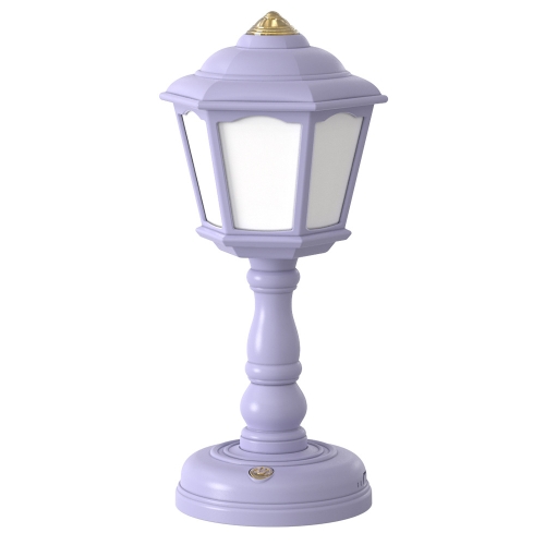 

GIVELONG Retro Table Lamp USB Charging Small Night Light, Style: 320-5 Purple