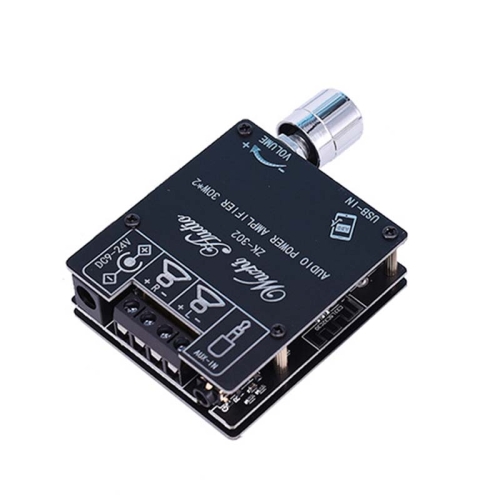 

ZK-302 Mini Bluetooth 5.1 Receiving Audio Module With Power Amplifier Digital D Stereo Dual Channel