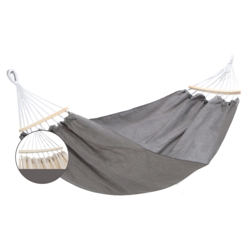 

KLY829 Camping Indoor Hammock Outdoor Swing, Style: Double Reinforcement Anti-rollover Gray