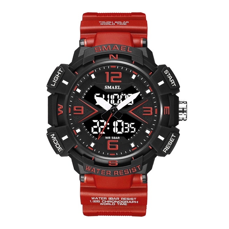 

SMAEL 8076 Outdoor Night Light Mountain Climbing Men Sports Watch(Red)