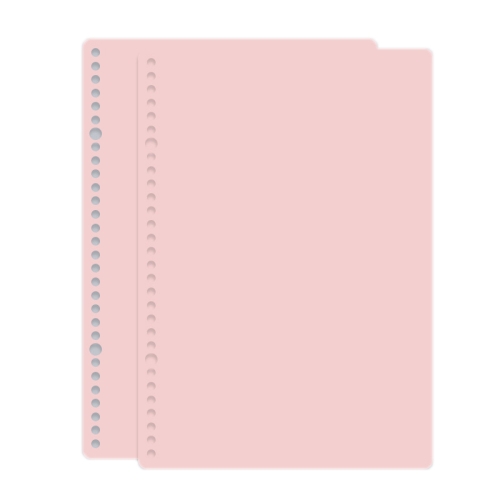 

5sets Frosted Loose-Leaf Book Cover DIY Hand Book Cover, Size: A4(Pink)