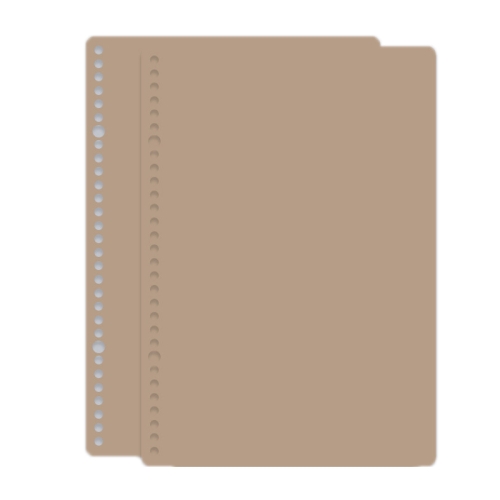 

5sets Frosted Loose-Leaf Book Cover DIY Hand Book Cover, Size: A5(Milk Coffee Color)