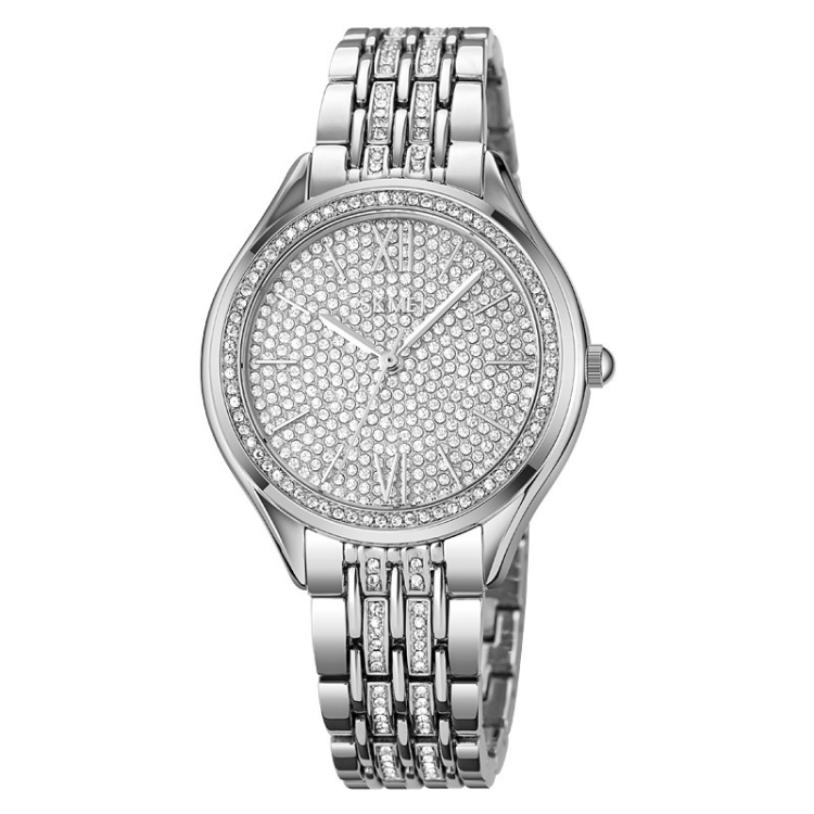 

SKMEI 2030 Ladies Quartz Watch Waterproof Diamond Fine Steel Band Wrist Watch(Silver)