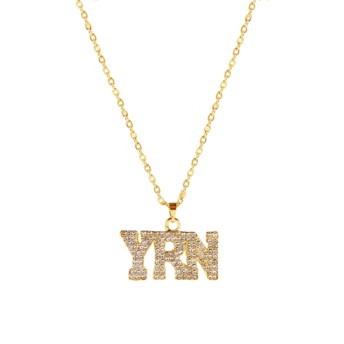 

1010400501 YRN Exaggerated Hip Hop Style Necklace Collarbone Chains