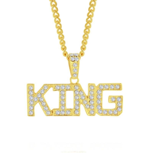 

1010401701 King Exaggerated Hip Hop Style Necklace Collarbone Chains