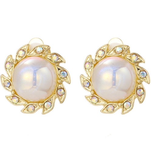 

E2209-12 Colorful Pearl Baroque Earrings Pearl Ear Clip Women Without Ear Piercing