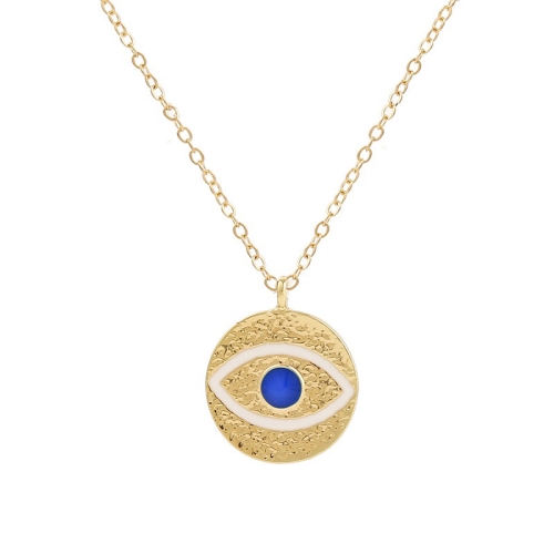

Angel Eyes Pendant Layered Necklace, Model: N2107-20 Blue Eyesad