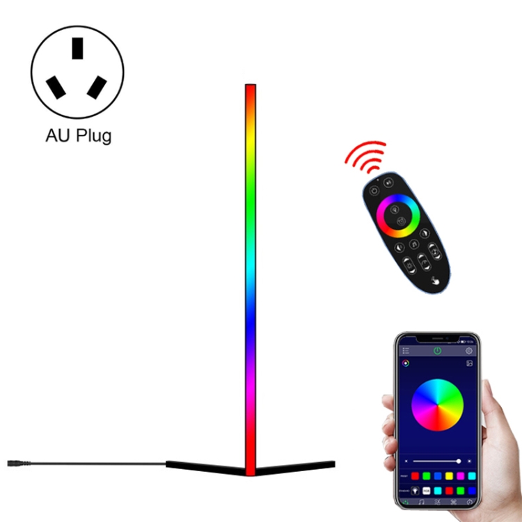 

LED Illusion Floor Lamp RGB Bluetooth Connection Remote Night Light, Plug: AU Plug
