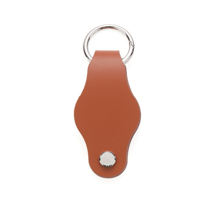 

For AirTag Tracker Leather Case Key Holder(Running Car Brown)
