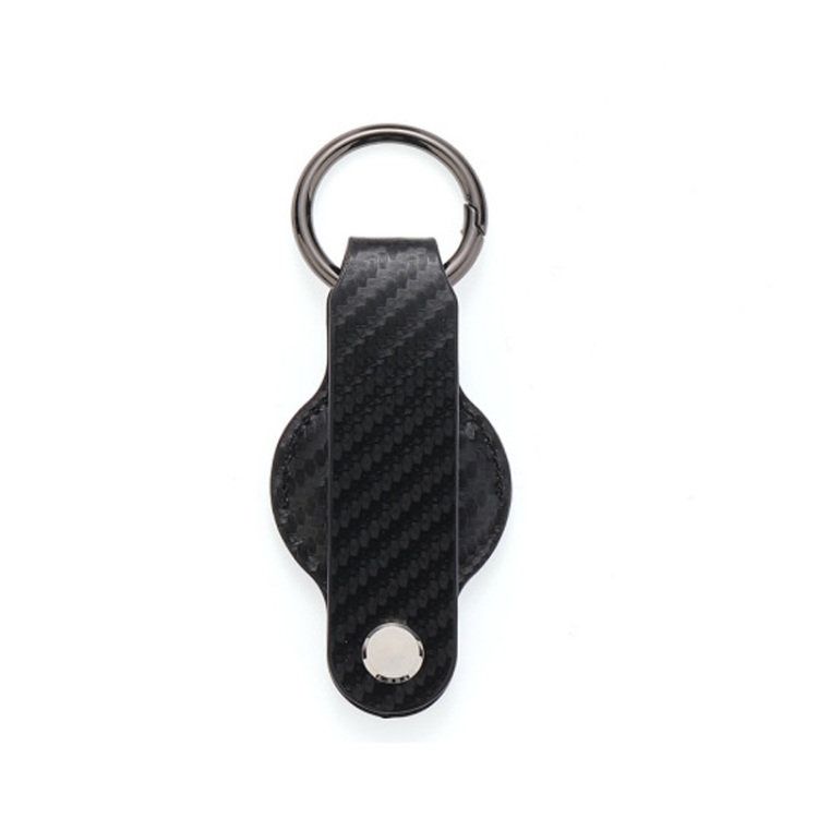 

For AirTag Tracker Leather Case Key Holder(Linear Carbon Fiber)