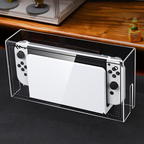 

035 for Nintendo Switch/Oled Game Console Display Luminous Base Dustproof Cover, Spec: Black Label