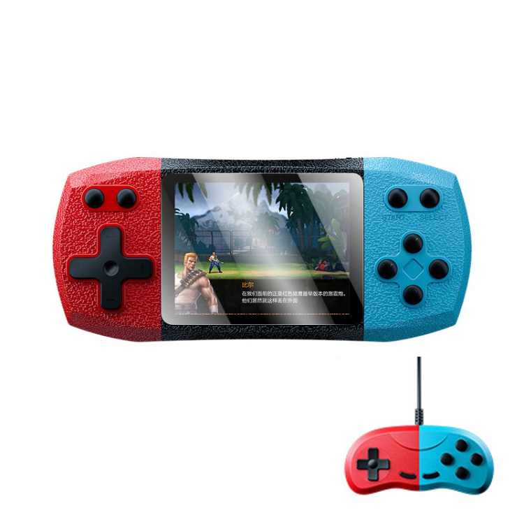 

F1 3 Inch Horizontal Screen 620 In 1 Large Screen Pocket Console, Style: Double Player Red Blue