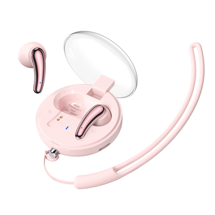 

REMAX ClearBuds C1 In-Ear Wireless Music Headphones Low Delayed Bluetooth Headset(Pink)
