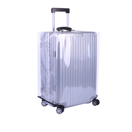 

22 Inch Rimless Transparent Waterproof PVC Trolley Suitcase Cover Dustproof Protective Cover