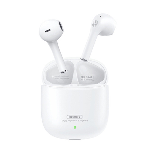 

REMAX CozyBuds W5 ENC Wireless Charging Stereo TWS Wireless Bluetooth Headset(White)