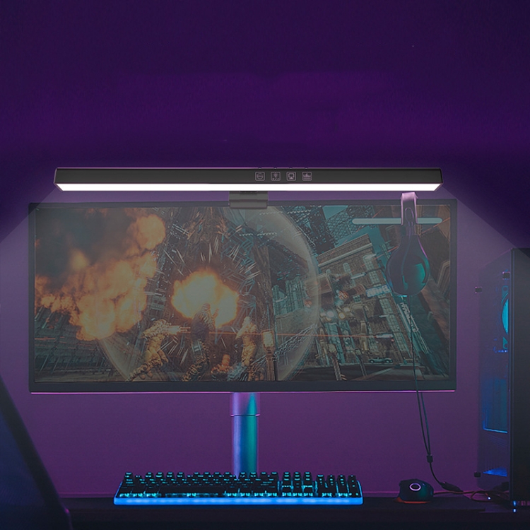 

Three-color Temperature Model Touch Control Laptop Screen Hanging Lamp Computer Work Lamp