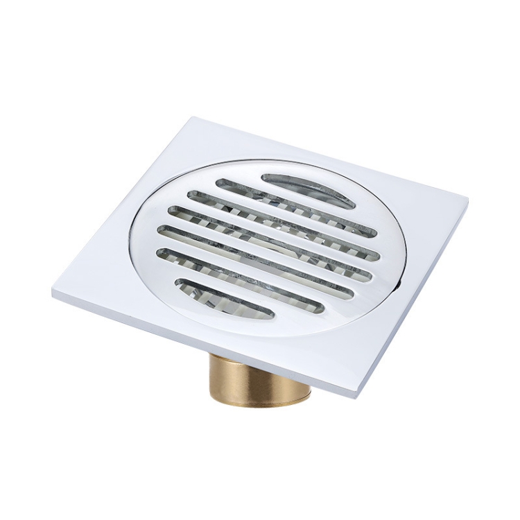 

VP403 Thickened Electroplating Stainless Steel Floor Drain(Chrome Plated With Copper Self-sealing Core)