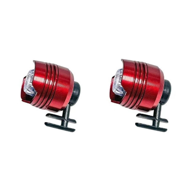 

2pcs Aluminum Alloy Battery Model Cave Shoe Light Camping Light(Red)