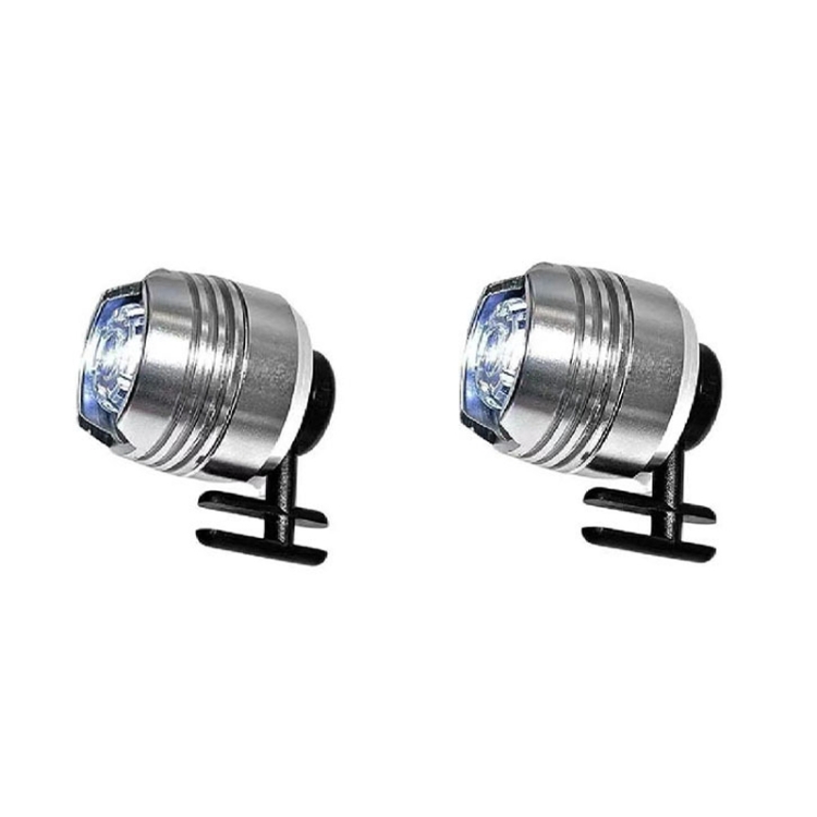 

2pcs Aluminum Alloy Battery Model Cave Shoe Light Camping Light(Silver)