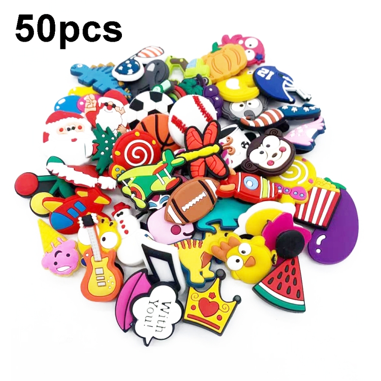 

50pcs Cave Shoes Decorations Cartoon Drip Shoes Accessories(A7 Version)