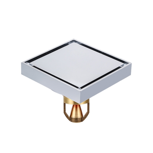 

Bathroom Large Displacement Anti-odor Floor Drain, Style: K8012 Chrome Plated+Magnetic Suspension