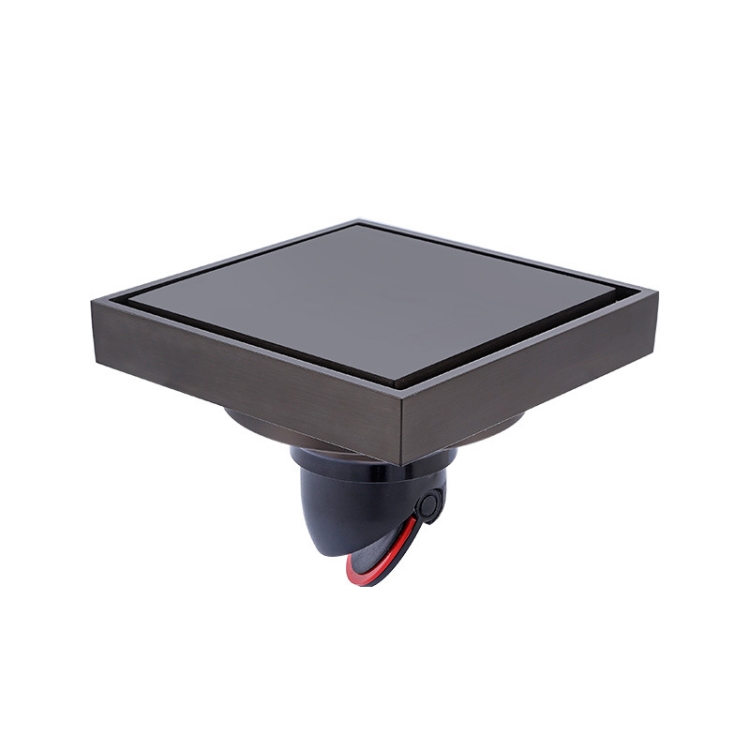 

Bathroom Large Displacement Anti-odor Floor Drain, Style: K8016 Gray+Black Straight Row