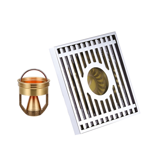 

Full Copper Odor Proof Floor Drain, Style: K7004 Chrome Plated Dual Use+Magnetic Suspension