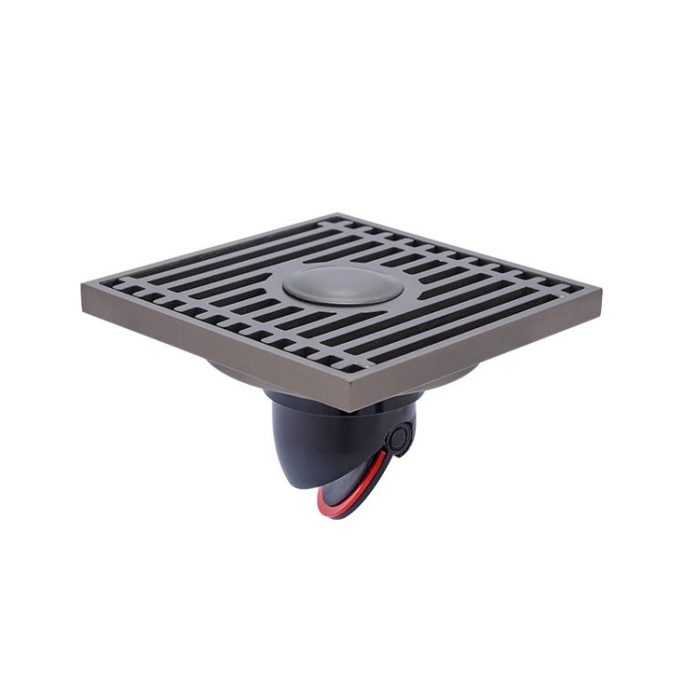 

Full Copper Odor Proof Floor Drain, Style: K7006QH Gray Dual Use+Straight Row