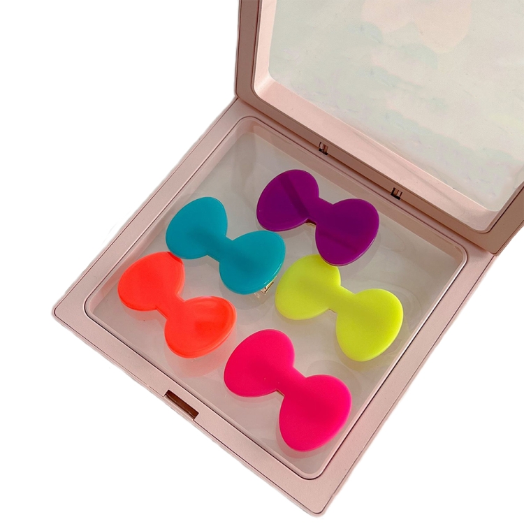 

Bow Set Cute Jelly Bean Children Hair Clip Cartoon Colorful Hairpin Set