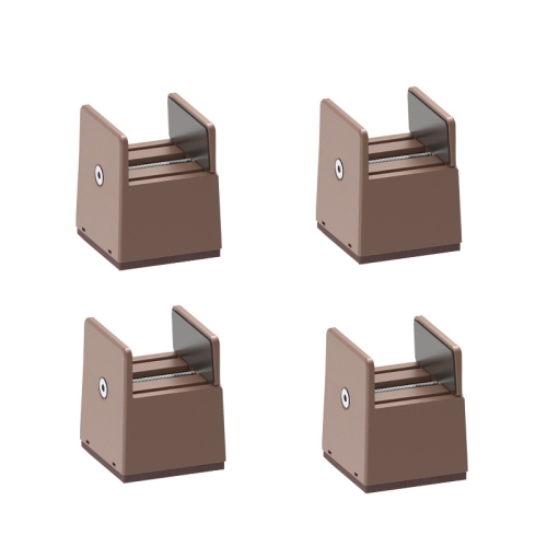 

4pcs/set Adjustable Furniture Heightening Feet Pad, Size: 50mm High(Brown Widened Plywood Type For 10-50mm)