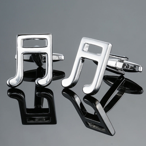 

2 pairs Brass Music Series Instrument Note Cufflinks, Color: Silver Sixteen Notes
