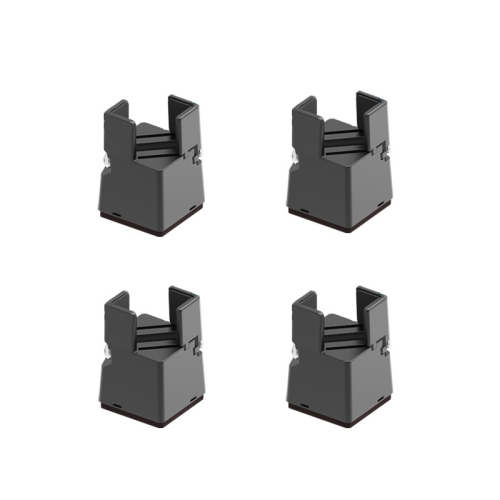 

4pcs/set Adjustable Furniture Heightening Feet Pad, Size: 50mm High(Black Clip Chair Foot For 22-42mm)