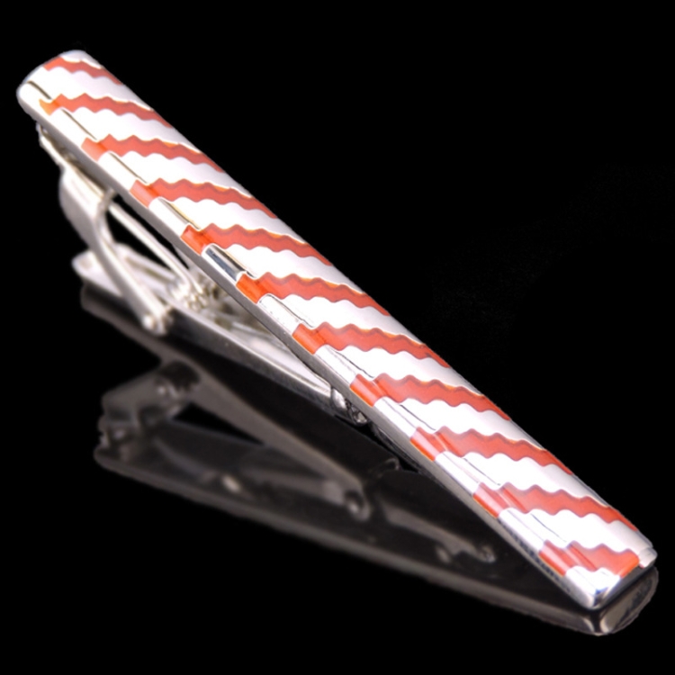

2pcs Men Business Formal Wedding Tie Clips, Color: Red Trapezoidal