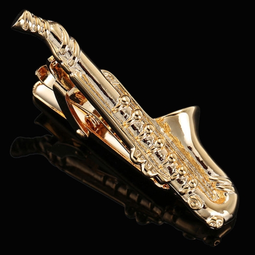 

2pcs Men Business Formal Wedding Tie Clips, Color: Gold Sax
