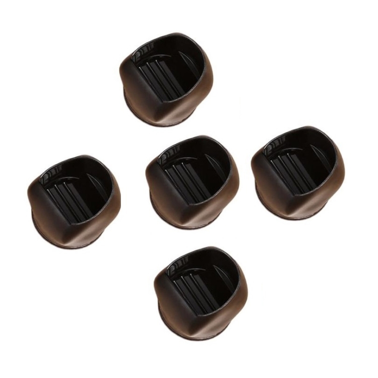 

5pcs/set Wheel Chair Foot Cover Computer Chair Roller Fixer(Black)