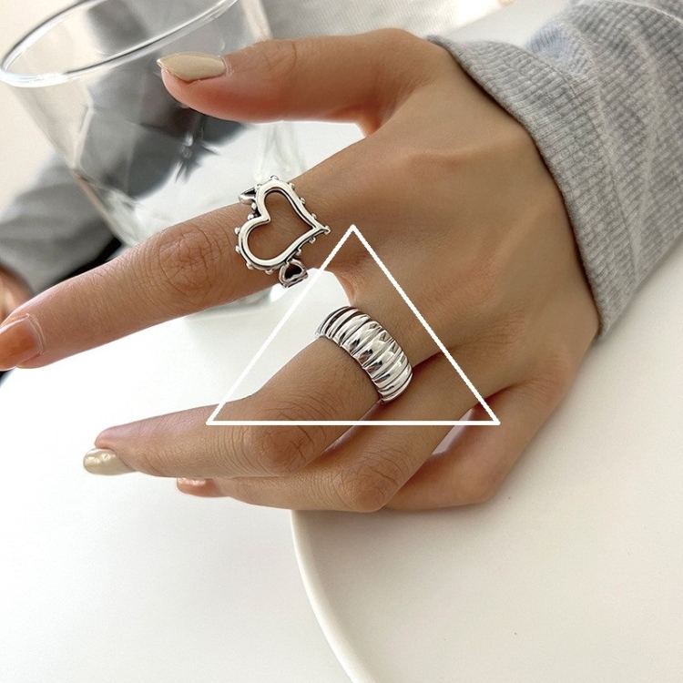 

Happy Smiley Face Love Wear Combination Ring, Color: J3493