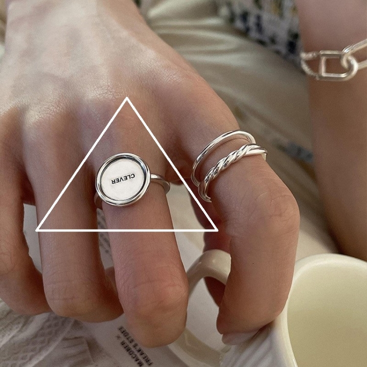 

Happy Smiley Face Love Wear Combination Ring, Color: J2929